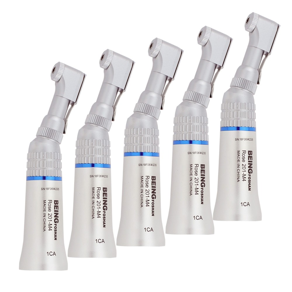 5pcs BEING Dental Contra Angle Latch Low Speed Handpiece NSK EX203 ISO E Type