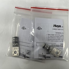 Lot of 30 Huya Grey Die 29 DA0410 Cable Size 8 STR TO 500 MCM Copper Lugs