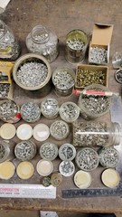 50 POUNDS OF ASSORTED TINNERS RIVETS AND OTHERS. TAKE THEM ALL.