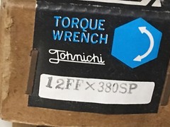 Tohnichi SP38NX12 8-38nm Open End Or Ring Head Preset Torque Wrench 12FFX380SP