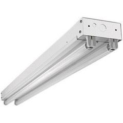 48″ FLOURESCENT 2-LAMP T8 TUBE STRIP GARAGE LIGHT FIXTURE 4FT C 232 MV EM1400 LM