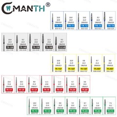 US Dental Diamond Burs FG Burs TR Type For High Speed Handpiece Dia.1.6mm 20Pcs
