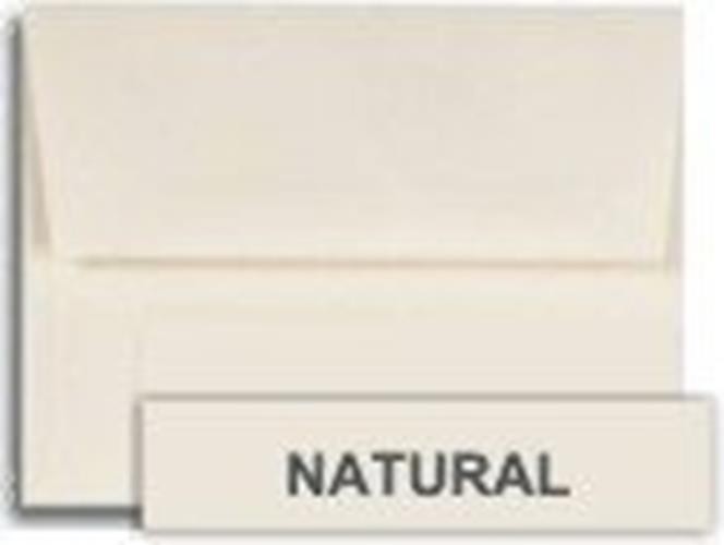 Cougar Natural A7 (5.25″x-7.25″) Envelopes 250-pk for 5X7 Invitation, 24/60lb