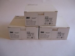 3M 55720 Hookit 5″Finishing Film Disc P500 Grit 100 Discs Purple DA Sander 3 box