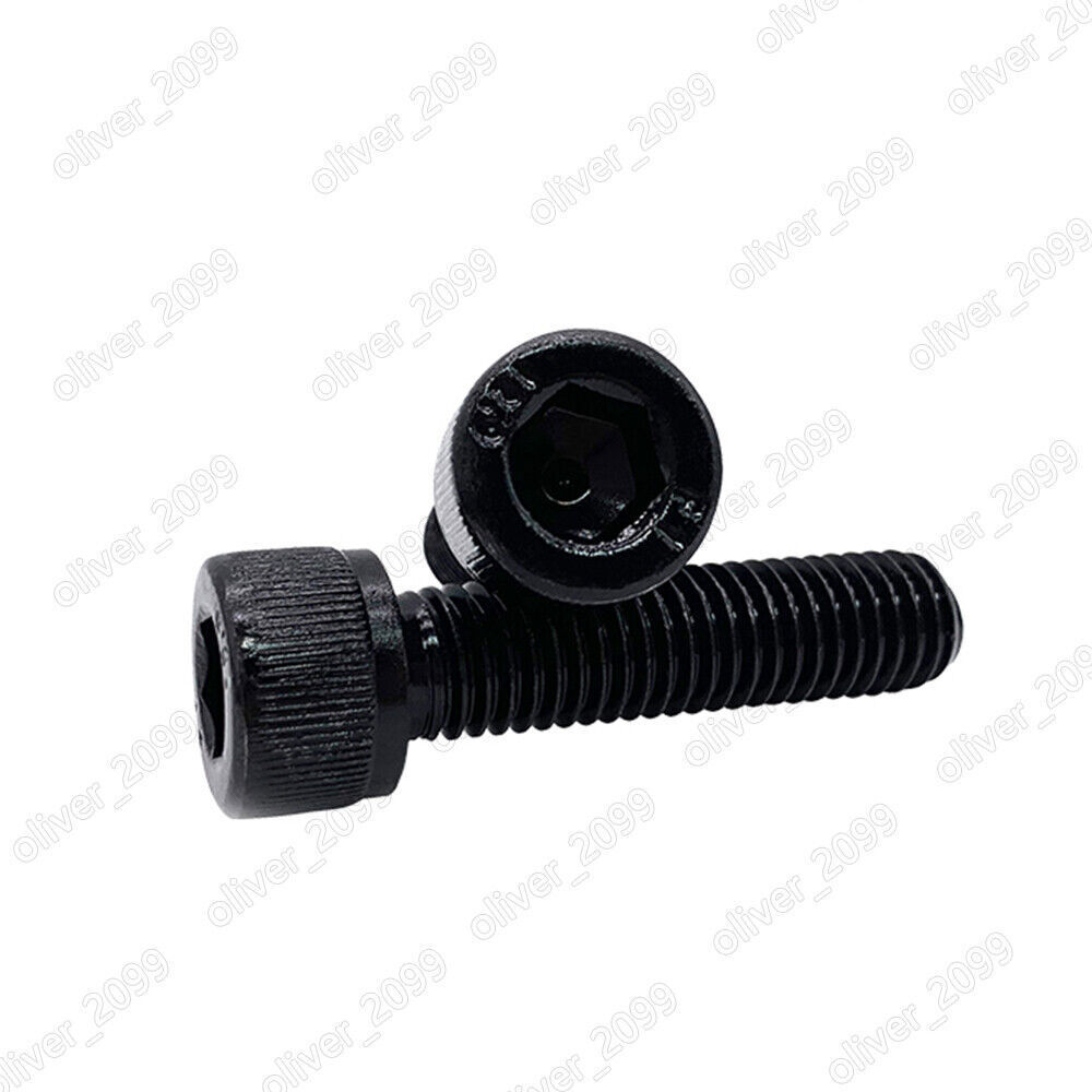 Black 12.9 Steel Hex Socket Bolts Cap Head Screws 10# 1/4 5/16 3/8 7/16 1/2 5/8