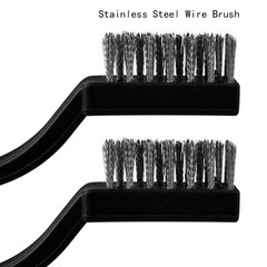 Topbuti 15 Pcs Mini Stainless Steel Wire Brush Set for stainless steel