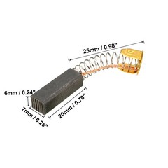 10 Packs Carbon Brushes Electric Motors Replacement Part 20mm x 7mm x 6mm