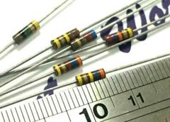 4pcs Allen-Bradley RCR07 1M 5% 1/4W (0.25W) Carbon Composition Resistor, RC07