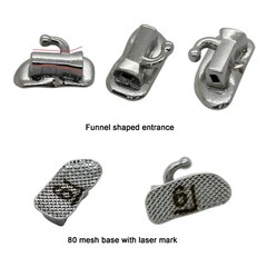 10 sets Dental Orthodontic Buccal Tube 1st 2nd Molar Bracket Roth 022 Mesh Tubes