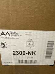 Allied Moulded 2300-NK, 2 Gang New Work Fiber Box, Nail On, 32,5 CU IN. 48 Pack