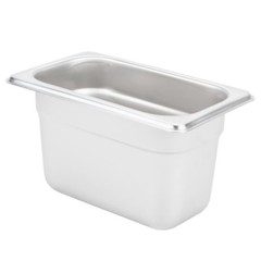 6-Pack 1/9 Size Stainless Steel Silver Steam Table / Hotel Pans – 4″ Deep