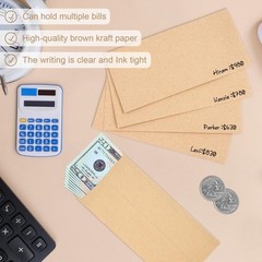 120-Pack Money Envelopes for Banks, Cash, Coins, and Budgeting, 3.5 x 6.5 In New
