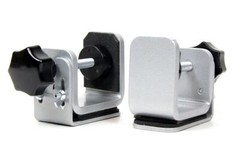 2X Edge Clamp Table Clamp For Hygiene Protection Screen Up To 8 Mm Thickness