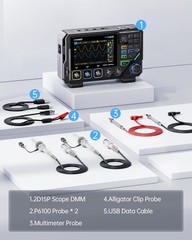 FNIRSI-2D15P Digital Multimeter Oscilloscope Signal Generator Duan Channel 100M