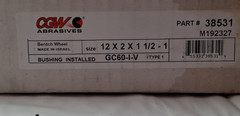 CGW Abrasives Silicon Carbide Bench & Pedestal Grinding Wheel 12" Dia 3
