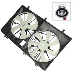 Dual Radiator Condenser Fan 163610P180 RX350 10-16 Sienna 11-17
