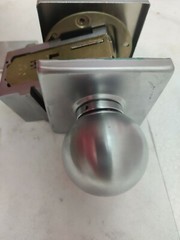 Yale Monolock 6201 CA 26D Satin Chrome Finish Door Knob Lock Dormitory Orb LH