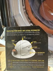 Klein Tools Vented Hard Hat w/ Light 60407R White Type 1 Class C Size 6 1/2-8