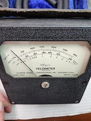 Alnor Series Velometer Type 3002 Air Velocity Flow Meter In Original Case 1956