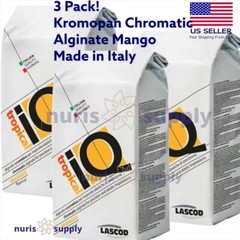 3 PACK Fast Set Dental Impression Material Mango Chromatic Alginate Kromopan