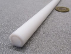 PTFE Teflon Straight Tube 7/16 OD x 5/16 ID x 1/16 Wall x 1 Foot Length
