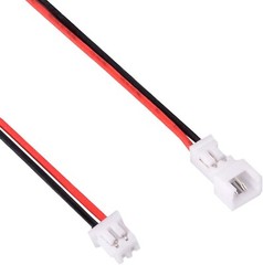 Letool 30 Pairs JST 1.25Mm 2 Pin Micro Male Female Connector Plug with Red Black