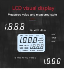 Digital Vibration Tester Uni-T UT315A Acceleration Displacement Velocity Test
