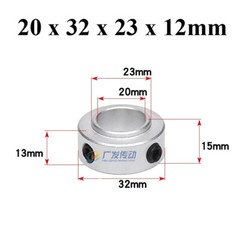 Double/Single Split Shaft Collar Clamp-On Collars With Set Screw SOH SRH SCH SSH