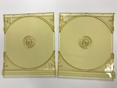 10 PCS NEW TOP QUALITY CD TRAYS GOLDEN Yellow, Compact Disc Audio Logo, FREE S&H