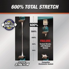 Dap Extreme Stretch 10.1 Oz. Slate Gray Acrylic Urethane Premium Elastomeric