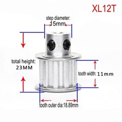 XL 10T-100T Timing Belt Pulley Synchronous Wheel Select Bore for 10mm Width Belt