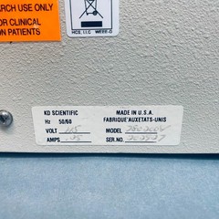 KD Scientific 780200V Two Syringe Infusion Pump KDS200
