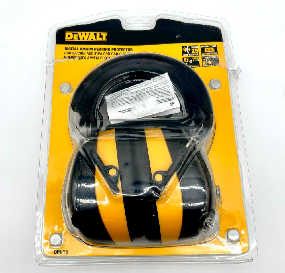 Dewalt Digital AM/FM Hearing Protector w/ LCD Display Model DPG15