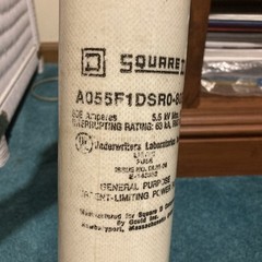 SQUARE D A055F1DSR0-200E CURRENT LIMITING POWER FUSE 5.5kV 63kA A055F1DSRO-80E