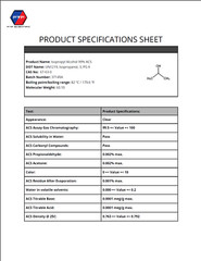 Isopropyl Alcohol ACS Grade- 1000 ML x 4