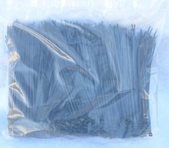 1000 PCS 4″ Black Cable Wire Tie 18 Lbs Zip Nylon SALE Secure Fastening Tool