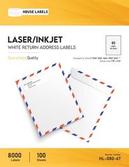 1000 Sheets 80000 Labels BLACKOUT 1.75×0.5 FAST PEEL 80UP Return Address Labels