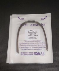 Dental Orthodontic Super Elastic Wire Niti Round Arch Wires Natural Form