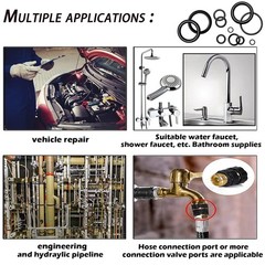 32 Size 1540 Pcs O Rings Assortment Kit Metric Nitrile Rubber Oring Set with 4