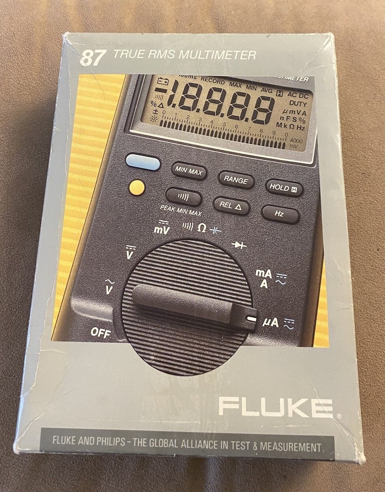 Original Fluke 87 True RMS Multimeter With Original Box And Leads Tested