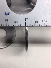 Washer 1211405 Flat Shim 1/2 ID x 1-1/4 x 0.05 (Pack of 30) M12- 12.5×31.7×1.1mm