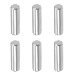 50 Pcs 3mm x 10mm Dowel Pin 304 Stainless Steel,Silver Tone