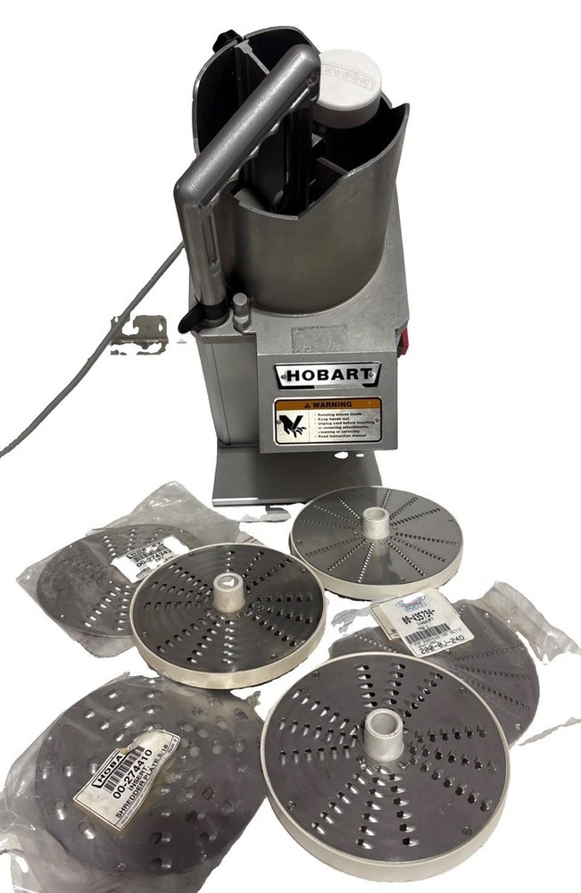 Hobart FP150 15 Qt Commercial Batch Bowl Food Processor LotsSlicing Discs Clean