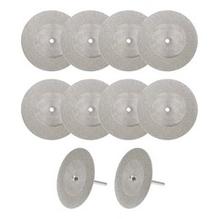 10Pcs 50mm Diamond Cutting Wheels Cut Off Wheel with 2Pcs Mandrels New