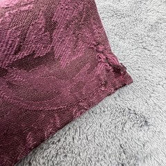 Ralph Lauren Home 18 In Burgundy Jacquard Floral Dinner Napkin Polycotton