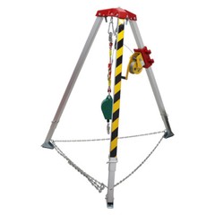 Confined Space Tripod Kit Emergency Rescue Aluminium Alloy 1200 Pounds 20 Meters