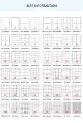 Barcode Address and Shipping Label Self Adhesive Transparent Poster Sticker
