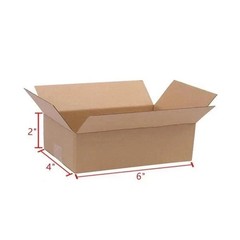 100 6x4x2 Cardboard Paper Boxes Mailing Packing Shipping Box Corrugated Carton