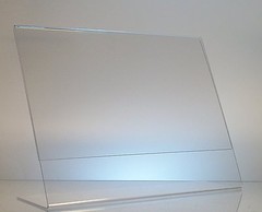6 PC 11″x8.5″ Horizontal Photo Frame Free Standing Sign Holder Clear Acrylic AZM