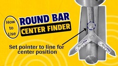 CENTER FINDER TOOL FOR ROUND BAR WORK PIECE 3/8″ DRILLING MILLING MACHINE